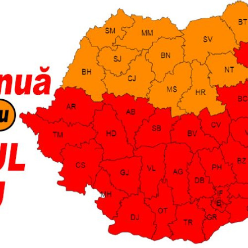 Codul roșu de caniculă se prelungește pentru miercuri: Valul de căldură se va retrage treptat