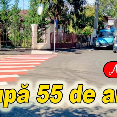 Strada Crinului din Buzău a fost asfaltată după 55 de ani