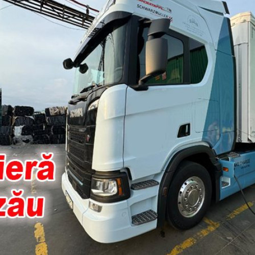 Primul cap tractor 100% electric a circulat pe șoselele Buzăului