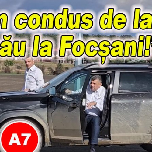 Marcel Ciolacu surprins la Focșani după o călătorie pe A7