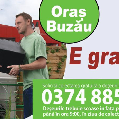 A început a doua campanie gratuită pentru ridicarea deșeurilor voluminoase și electrice în Buzău