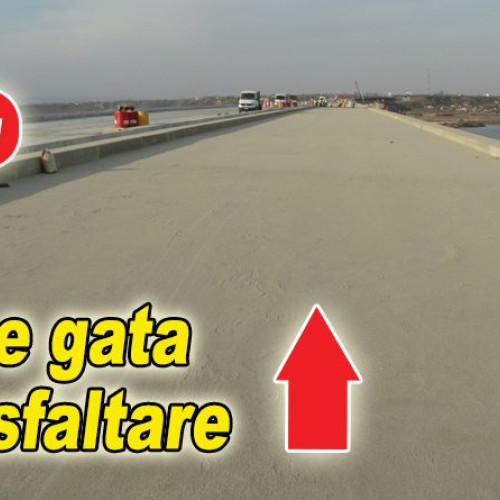 Avans important al lucrărilor la podul autostrăzii peste râul Buzău