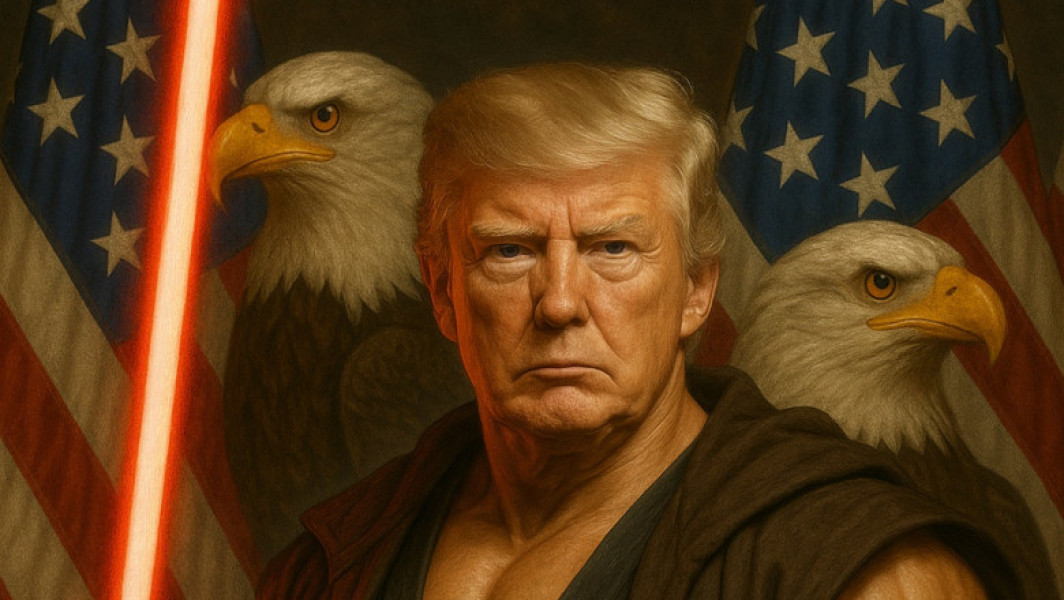 Casa Albă sărbătorește Ziua "Star Wars" cu o imagine a lui Trump ca Jedi