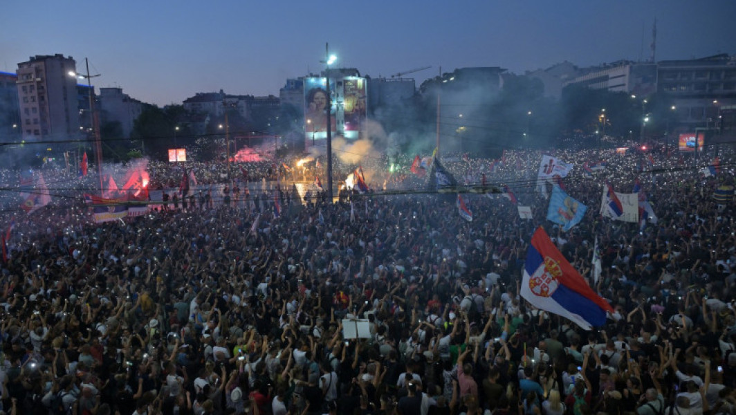 proteste majore în belgrad împotriva guvernării lui Vucic