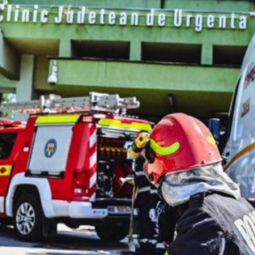 Alertă la Spitalul Județean Timișoara. Un incendiu a izbucnit în baia unui salon