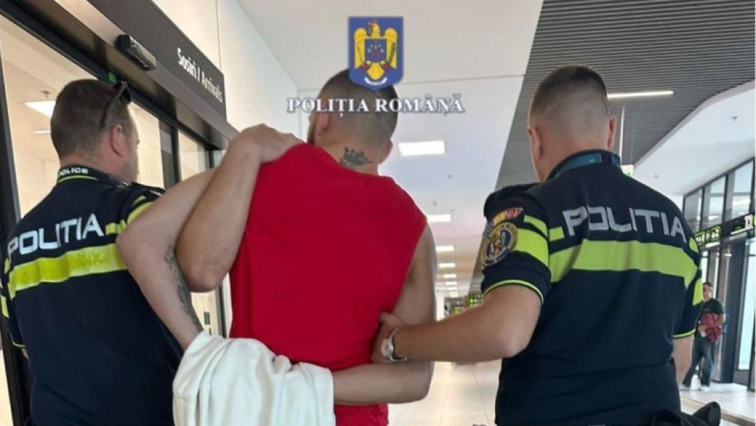 Omor calificat: bărbat condamnat, prins la aeroportul din Iași după sosirea din Marea Britanie