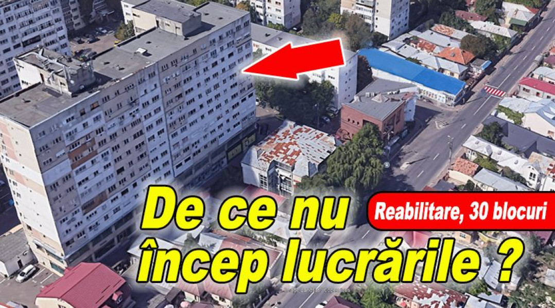 Buzău: întârzierea lucrărilor la blocuri din proiectul european de reabilitare