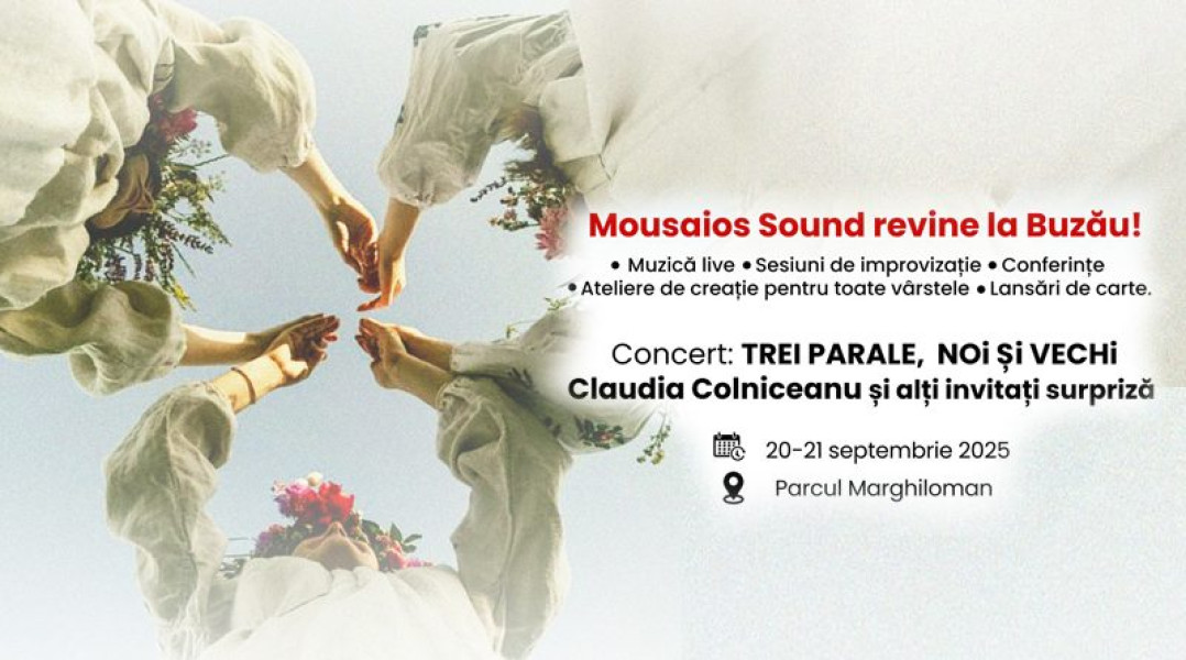 Festivalul Mousaios Sound. Sâmbătă și duminică în Parcul Marghiloman