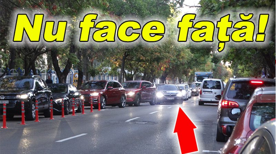 Blocaje temporare pe pista „Stop&Go” din Spiru Haret din cauza numărului mare de mașini