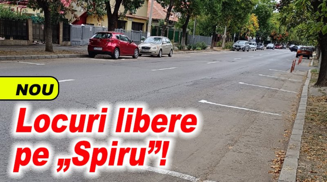Strada Spiru Haret eliberată după introducerea parcării cu plată