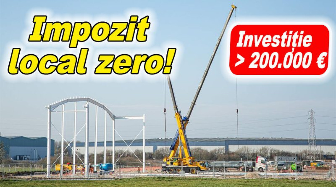Investițiile în Buzău vor beneficia de impozit zero timp de trei ani
