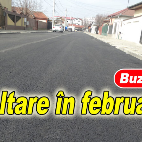 Strada Luminii din Dorobanți, asfaltată în premieră în Buzău în luna februarie