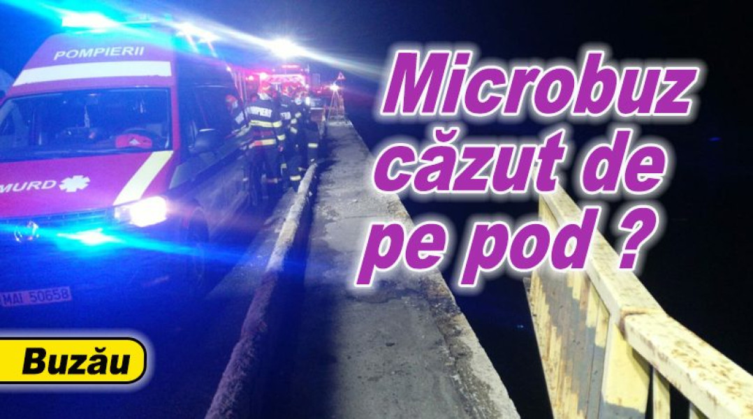Intervenție în zonă după un apel privind un microbuz dispărut pe podul peste Slănic