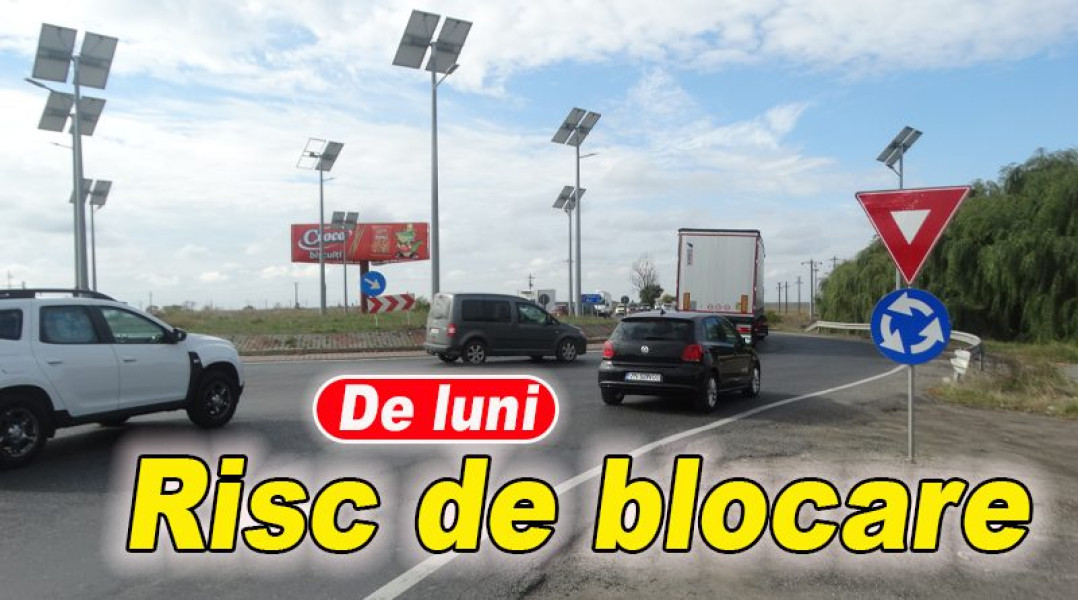 Trafic intens de luni la rondul de la Hanul lui Țintă în Buzău după deschiderea bretelei către A7