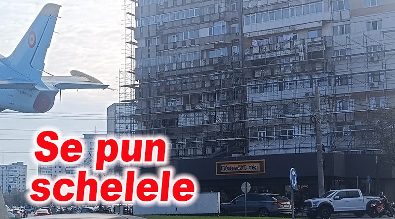 Se reabilitează blocul „avion” din Buzău, considerat cel mai urât din oraș