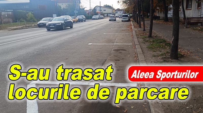 Se amenajează parcări rezidențiale pe Aleea Sporturilor din Broșteni