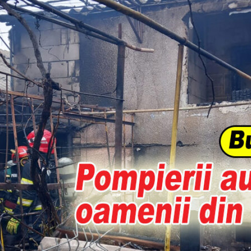 Adulți cu arsuri în urma incendiului de pe strada Dorobanți, Buzău