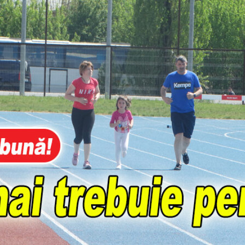 Încălțămintea de schimb, acces liber pe stadionul de atletism pentru buzoieni. Fără legitimație sau permis de acces necesar la alergare!