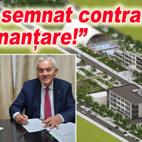Primarul Buzăului, C-tin Toma, semnează contractul de finanțare pentru construcția noului Campus Universitar în valoare de peste 20 milioane de euro.