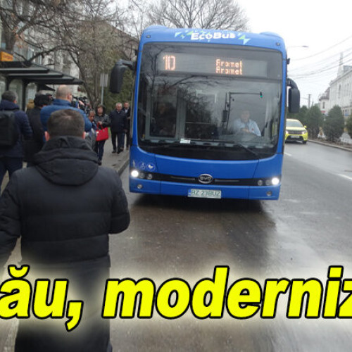 In premiera, primele autobuze electrice au fost introduse pe traseul din Buzau.